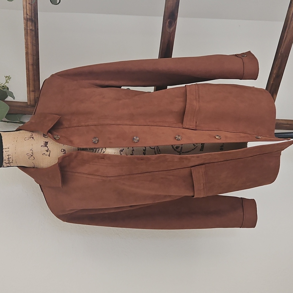 Truth Brown Suede Women's Blazer